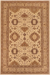 handmade Traditional Kafkaz Beige Tan Hand Knotted RECTANGLE 100% WOOL area rug 10 x 14